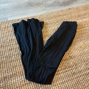 Aerie Black Real Me Flare Hi-Rise Leggings